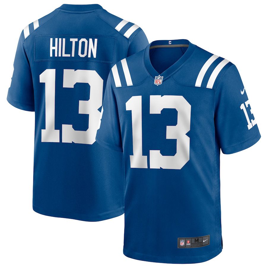 Men Indianapolis Colts 13 T.Y. Hilton Nike Royal Game Player NFL Jersey